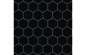 Fibo Urban - Black Silk (Hexagonal) - Single